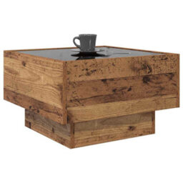 Berkfield Coffee Table Old Wood 50 X 50 X 30 Cm Engineered Wood - thumbnail 3