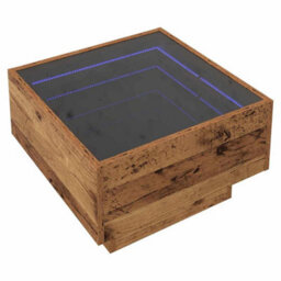 Berkfield Coffee Table Old Wood 50 X 50 X 30 Cm Engineered Wood - thumbnail 2
