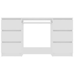 Vidaxl Writing Desk White 140X50X77 Cm Engineered Wood - thumbnail 4
