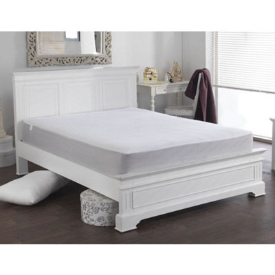Lancashire Textiles Flannel Cotton Anti-Allergenic Waterproof Mattress Protector - Super King - image 1