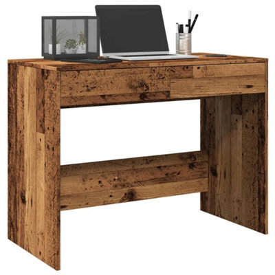 Berkfield Desk Old Wood 101X50X76.5 Cm Engineered Wood - image 1