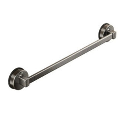 Billtix Suction Cup Towel Rack Grey : Modern Wall  Mounted, Nail-Free Bathroom Towel Rod