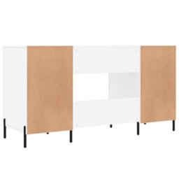 Berkfield Desk High Gloss White 140X50X75 Cm Engineered Wood - thumbnail 8