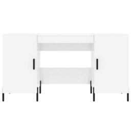 Berkfield Desk High Gloss White 140X50X75 Cm Engineered Wood - thumbnail 6