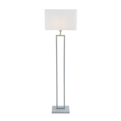 Pagazzi Lighting Imogen Grey/chrome Modern Floor Lamp - image 1