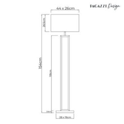 Pagazzi Lighting Imogen Grey/chrome Modern Floor Lamp - thumbnail 7