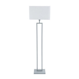 Pagazzi Lighting Imogen Grey/chrome Modern Floor Lamp - thumbnail 2