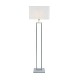 Pagazzi Lighting Imogen Grey/chrome Modern Floor Lamp