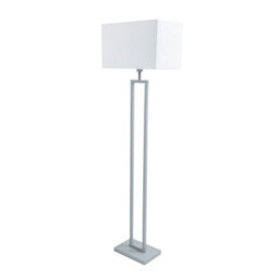 Pagazzi Lighting Imogen Grey/chrome Modern Floor Lamp - thumbnail 4
