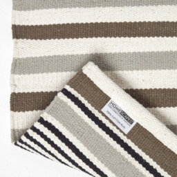 Homescapes Modern Black Grey Scandinavian Style Striped Cotton Rug, 60 X 100 Cm - thumbnail 5