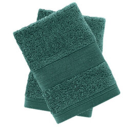 Catherine Lansfield Anti-Bacterial Cotton 30X30Cm Face Cloth Pair Forest Green - thumbnail 5