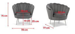 Velvet Purple Daisy Accent Chair - thumbnail 7