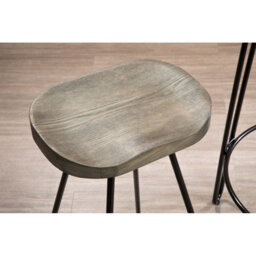 Orsina Black Metal Frame Bar Stool, Sleek And Sturdy Kitchen Stool With Footrest, Versatile Stool For Bar Counter - thumbnail 7