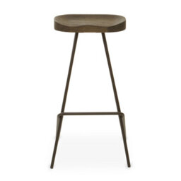 Orsina Black Metal Frame Bar Stool, Sleek And Sturdy Kitchen Stool With Footrest, Versatile Stool For Bar Counter - thumbnail 1