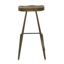 Orsina Black Metal Frame Bar Stool, Sleek And Sturdy Kitchen Stool With Footrest, Versatile Stool For Bar Counter - thumbnail 4