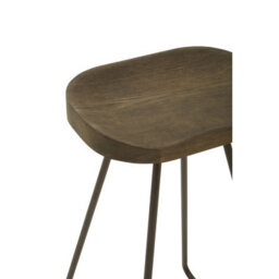 Orsina Black Metal Frame Bar Stool, Sleek And Sturdy Kitchen Stool With Footrest, Versatile Stool For Bar Counter - thumbnail 8