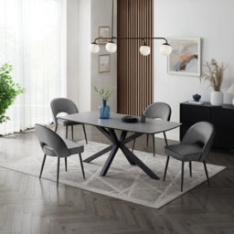 Home Detail Violet 150Cm Grey Sintered Stone Ceramic Dining Table - thumbnail 7