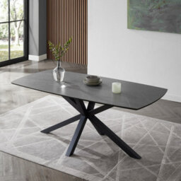 Home Detail Violet 150Cm Grey Sintered Stone Ceramic Dining Table