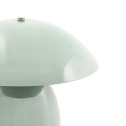 Beliani Light Green Mushroom Table Lamp 30Cm With Iron Base And High-Gloss Finish - thumbnail 4
