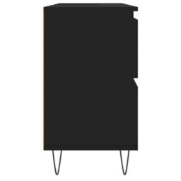 Berkfield Bathroom Cabinet Black 80X33X60 Cm Engineered Wood - thumbnail 6