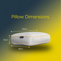 Snuggledown Breathable Memory Foam Pillow 1 Pack Firm Support Side Sleeper Orthopaedic Zipped Cover 64X38Cm - thumbnail 9