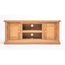 Cabinet Bits Salerno Light Wood 2 Door Tv Cabinet Chrome Knob