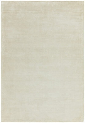 Plain White Modern Handmade Rug For Dining Room Bedroom & Living Room-120Cm X 170Cm - image 1