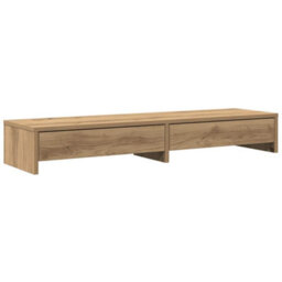 Walplus Monitor Stand With Drawers Artisian Oak 100X27X15 Cm Engineered Wood - thumbnail 2