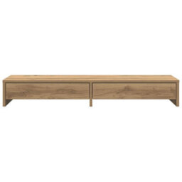 Walplus Monitor Stand With Drawers Artisian Oak 100X27X15 Cm Engineered Wood - thumbnail 4