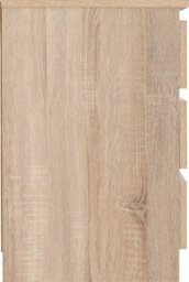 Seconique Malvern 3 Drawer Chest Sonoma Oak Effect Metal Runners - thumbnail 6