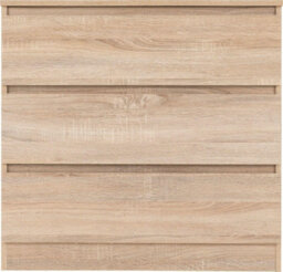 Seconique Malvern 3 Drawer Chest Sonoma Oak Effect Metal Runners - thumbnail 5