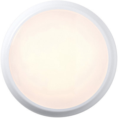 Commercial Ip65 Emergency Bulkhead Light - 18W Cct Led - Corridor Microwave Lamp - image 1