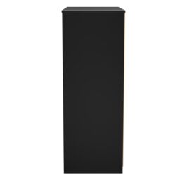 Genoa Ready Assembled Matt Black No Effect 4 Drawer Deep Chest (H)1063mm (W)766mm (D)395mm - thumbnail 6