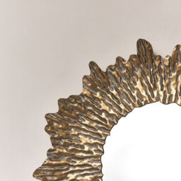 Melody Maison Large Antique Gold Round Sunburst Mirror - 74Cm X 74Cm - thumbnail 3