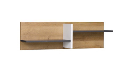 Arte Memone Scandinavian Wall Shelf 100Cm - Golden Oak - W1000mm X H300mm X D220mm - image 1