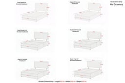 "Comfort Florida Silver Plush Divan Bed Base No Drawers - 26"" Strutted  & 12"" Footboard 2'6 Small Single" - thumbnail 3