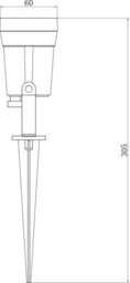 Luminosa Lighting Luminosa Led Wall/ Spike Light 3000K 230V Ip65 4W - thumbnail 2