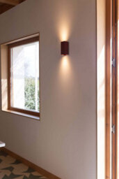Luminosa Lighting Luminosa Lune Square Fluted Up & Down Wall Lamp Terracotta 2X Gu10 - thumbnail 2