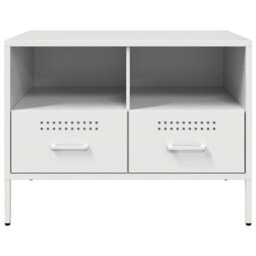 Berkfield Industrial Tv Cabinet White 68X39X50.5 Cm Steel - thumbnail 6