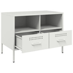 Berkfield Industrial Tv Cabinet White 68X39X50.5 Cm Steel - thumbnail 9