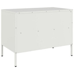 Berkfield Industrial Tv Cabinet White 68X39X50.5 Cm Steel - thumbnail 8