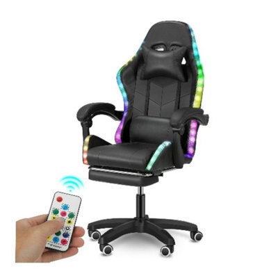 Gaming Chair With Rgb Led Illuminat Ergonomic Computer Swivel Office Chair - image 1