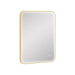 Royal Bathrooms Luxor 600 X 800mm Bathroom Mirror Led Within Frame Brass Wall Mounted Horizontal/vertical Frontlit Light Anti-Fog - thumbnail 6