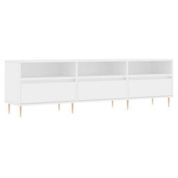 Berkfield Tv Cabinet White 150X30X44.5 Cm Engineered Wood - thumbnail 2
