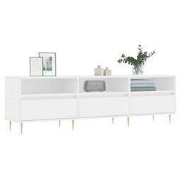 Berkfield Tv Cabinet White 150X30X44.5 Cm Engineered Wood - thumbnail 3