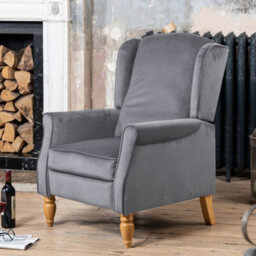Barksdale Recliner Armchair - Grey - thumbnail 1