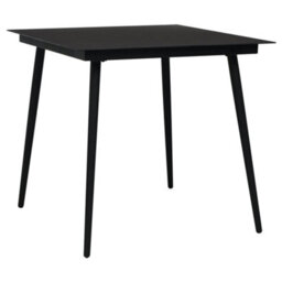 Berkfield 3 Piece Garden Dining Set Black Pvc Rattan - thumbnail 7