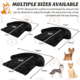 Costway Plush Calming Dog Couch Bed Dog Sofa Bed Anti-Slip Bottom With Washable Cover - thumbnail 2