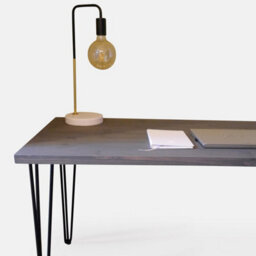 Timber Foundry Hairpin Leg Desk L150 X W60 X H75Cm Solid Pine, Walnut - thumbnail 2