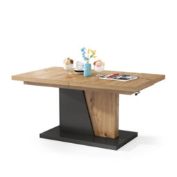 Heze Furniture Gala 2 In 1 Extending Coffee / Dining Table - Artisan Oak / Anthracite - thumbnail 6